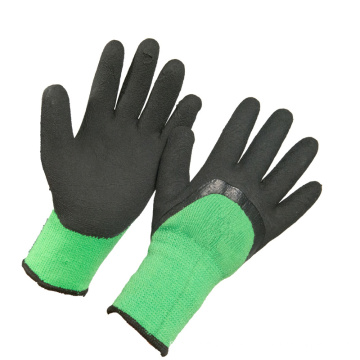 10 Gauge Warm Winter Glove Black Latex Foam Coated Gloves